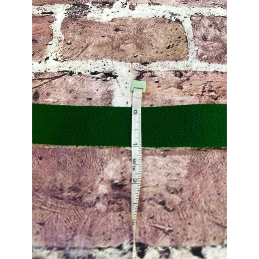 Leatherman‎ Ltd Surcingle Belt Mens 32 Red Green Striped Canvas Leather USA VTG